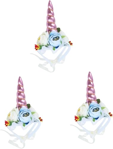 Miniatura 10 de 2 sombreros de unicornio para perro, sombrero de vacaciones, disfraz de unicornio para perro, accesorios de fotografía de mascotas, disfraz para