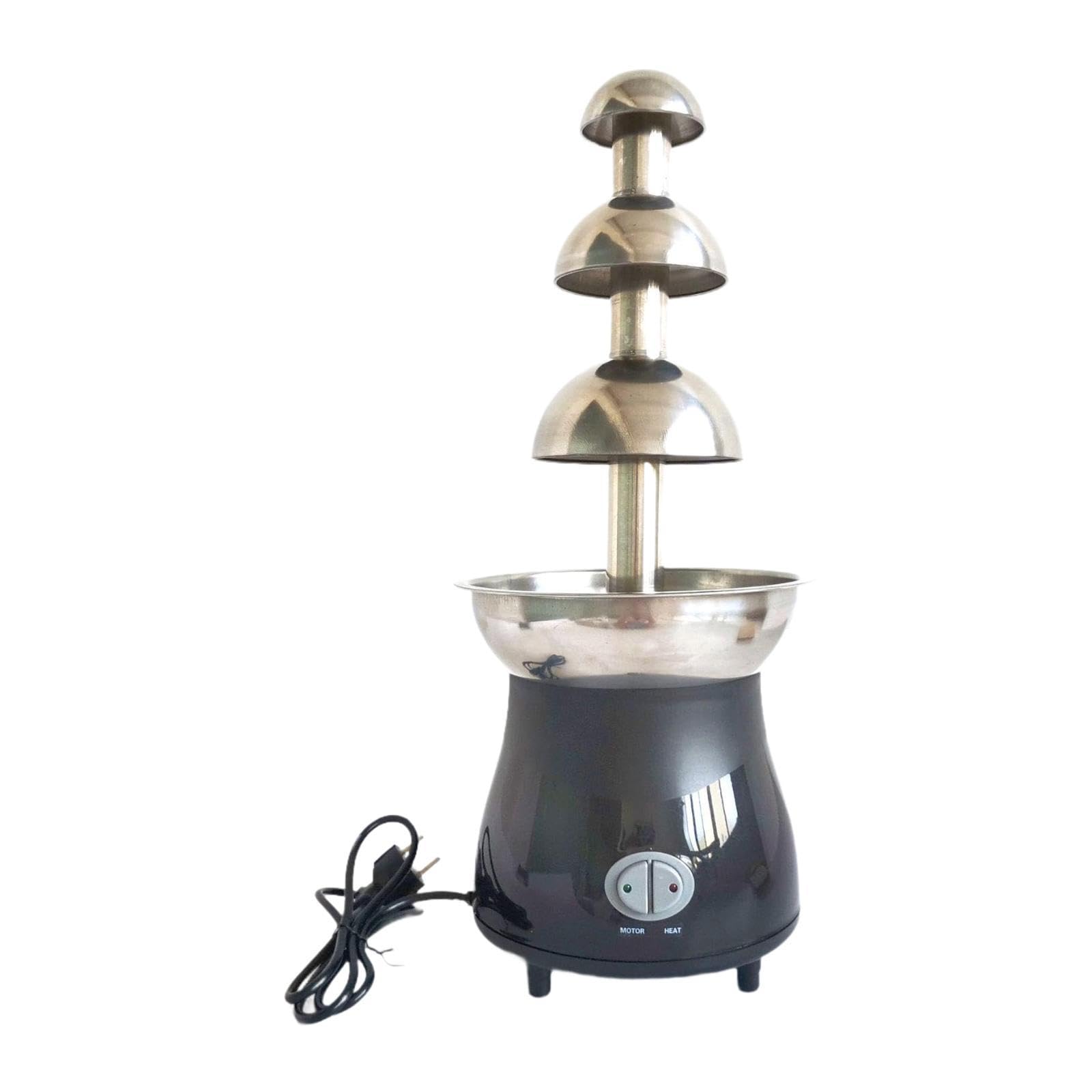 ATORSE Chocolate Fountain Sturdy Stainless Steel Melting Pot for Candy Cheese Party-picture-10