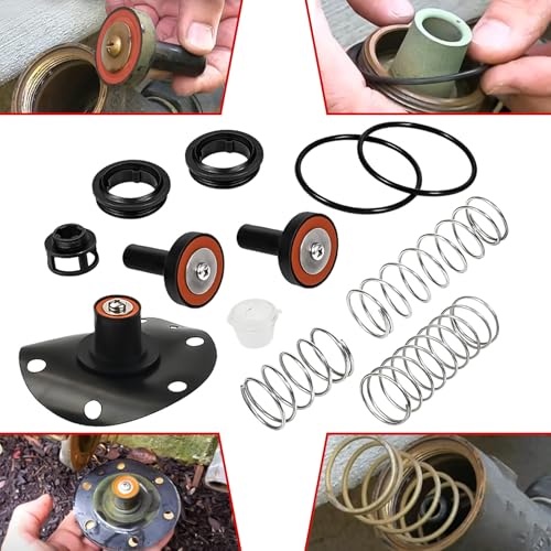 Image of 1-1 /4 inch to 2 inch Backflow Preventer Repair Kit Compatible with Wilkins Zurn 975XL /975XL2 - Complete Maintenance Set Including Poppets, Springs, Seats