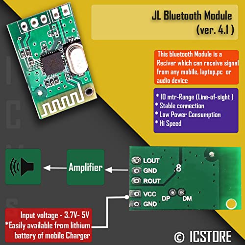 ICSTORE Universal BT Sound Board/Card, Audio Board - Bluetooth Module 2 Channel Stereo Module for Computer, Laptop and Other Audio Devices- Pack of 5 - Image 6