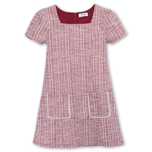 Speechless Girls' Short Sleeve Knit Boucle Dress3