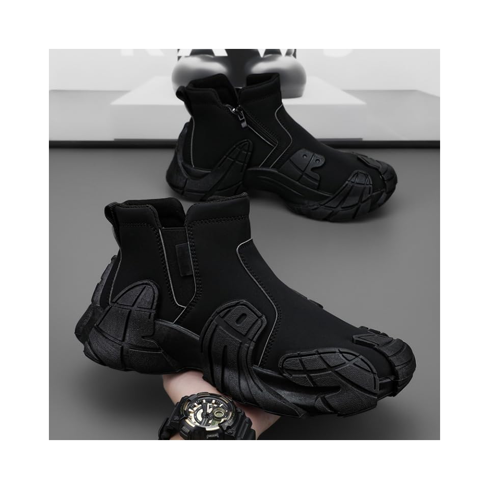 Fashion Sneakers - Casual & Stylish, Thick Sole for Height Boost, Non-Slip & Durable, Warm Faux Leather for All Seasons4