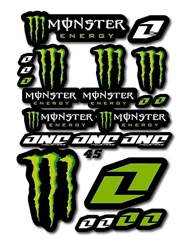 Autocollants Monster Energy - Stickers pour Moto - Autocollants pour Quad - Motocross - Pour Motos, Voitures, Casques, Ordinateurs Portables et Autres Objets...