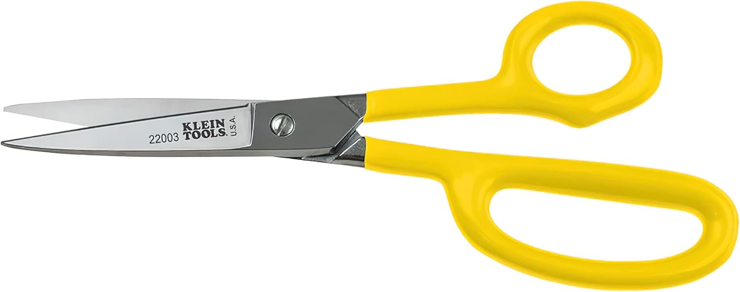 Best Seller Klein Tools 22003 Scissors, High-Leverage Utility Shear Cuts Anything from Rubber to Metal, with Extended Handle, Serrated Blade, 8-Inch Limited Discount Klein Tools 22003 Scissors, High-Leverage Utility Shear Cuts Anything from Rubber to Metal, with Extended Handle, Serrated Blade, 8-Inch