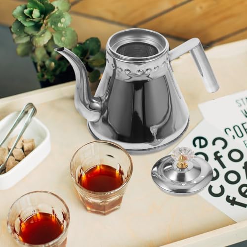 Tetera portátil para cocina y excursiones con mango ergonómico 3