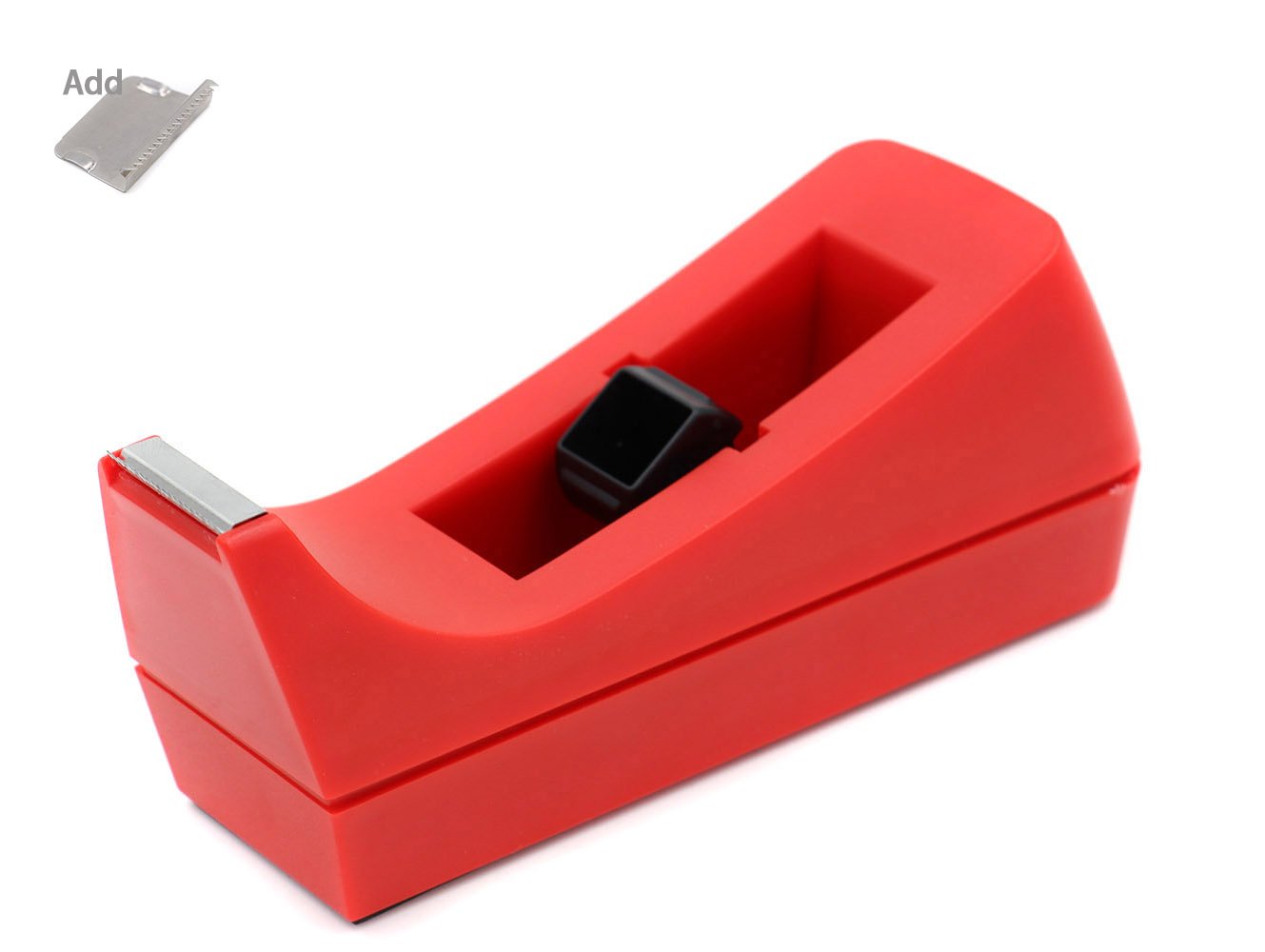 EasyPAG Desk Tape Dispenser for Tapes Within 1.0 Inch,Red - Image 2