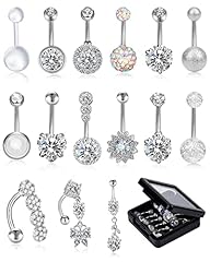 15Pcs Belly Button Rings