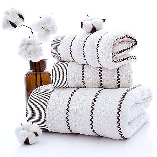 Serviette de bain coton douce pour peau sensible ensemble de 3 pièces - 2