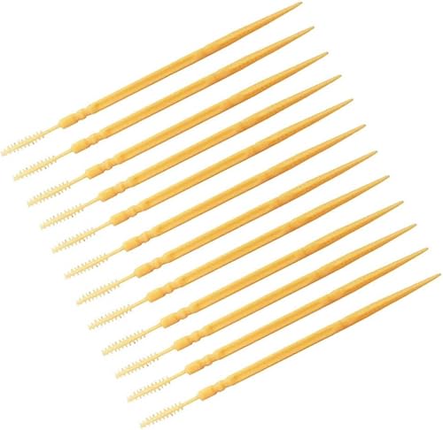 200 palillos de dientes de doble cabeza, de plástico suave, para el cuidado bucal, palillos interdentales, palillos de dientes, cepillo de frenillos