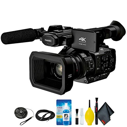 Panasonic AGUX180 4K Premium Professional Camcorder Camera Only Bundle