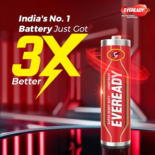 Image of Eveready Carbon Zinc AA Battery Pack of 10 + AAA Battery Pack of 10, Anti-Leak, 3X EMD Power, 300 Test Certified, Suitable for Regular-Drain Devices & Toys