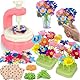 nicknack Bastelset Kinder ab 4 5 6 Jahre, Basteln Mädchen 7 8 9 10 Jahre, DIY Stoff Blumensträuße Spielzeug Handwerk Kits Geburtstags Geschenk für Kinder Mädchen