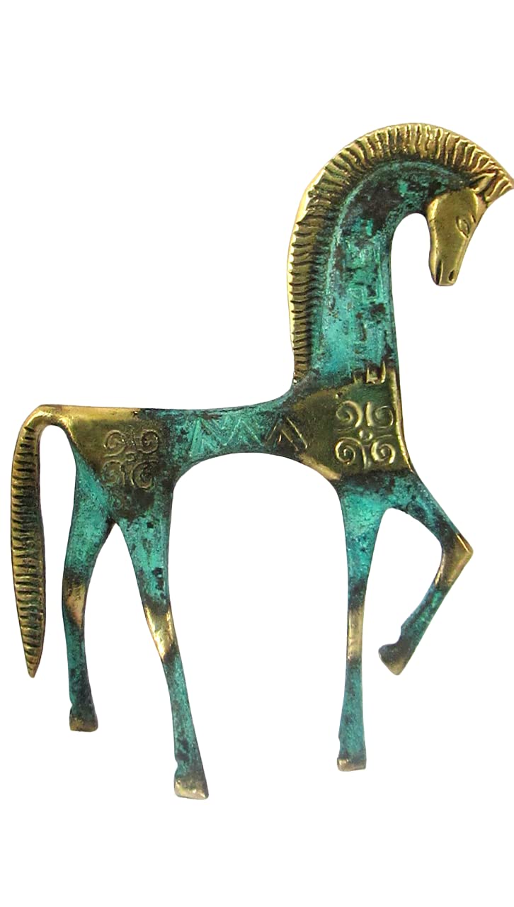 Amazon.co.jp: Iconsgr 古代ギリシャブロンズ博物館像 幾何学時代の馬