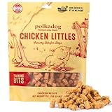 Polkadog Chicken Littles Crunchy Training Bits – All Natural, Limited Ingredient Healthy Training Treats for Dogs. Handcrafted & Made in USA. Great for Dogs with Allergies or Sensitive Stomachs – 7oz