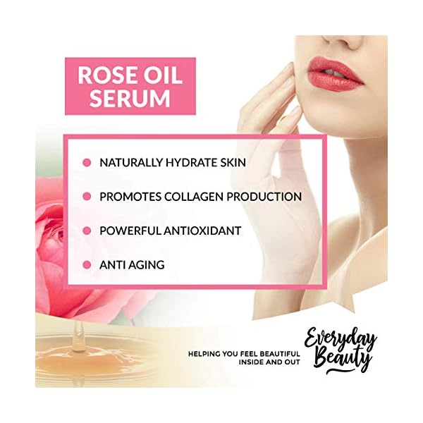 Rose-Oil-Serum-USDA-Certified-Organic-Hydrating-Facial-Serum-One-of-a-Kind-Heavenly-Rose-Scented-All-Natural-100-Plant-Based-Botanical-Beauty-Face-Oil-1oz Rose Oil Serum - USDA Certified Organic Hydrating Facial Serum - One of a Kind Heavenly Rose Scented All Natural 100% Plant Based Botanical Beauty Face Oil - 1oz