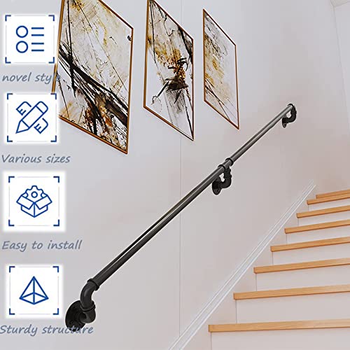 Rampe d'escalier industrielle de 5,7m pour intérieur et extérieur
