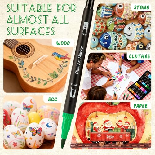 Dual Tip Markers 12 Colors - Use Code 27H66UGR for Savings - Image 6