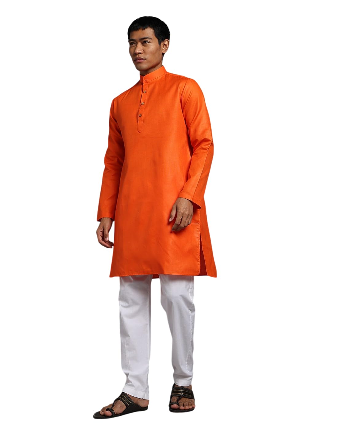 tb trybuy.in Men's Traditional Cotton Kurtas, Long Sleeves, Stand Collar, Mens Ethnic Wear-picture-33