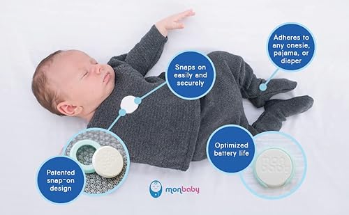 MonBaby Monitor de movimento inteligente do bebê: monitora o movimento do peito, rollover e posição
