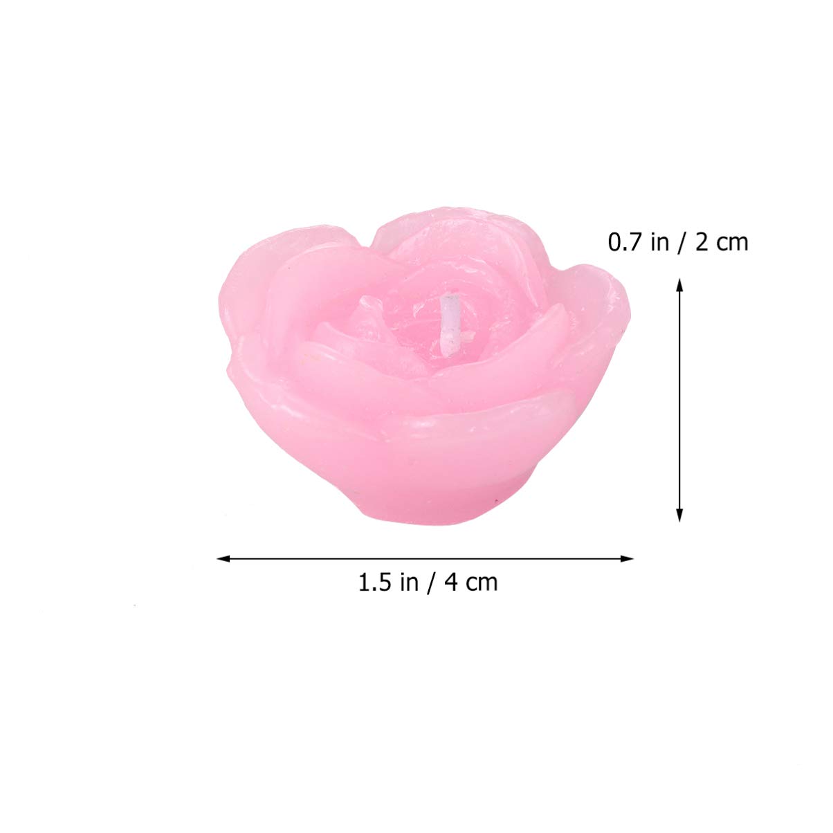 2 Juegos De Velas Flotantes Decorativas Con Forma De Rosa Para Decoración De Bodas (6 Unidades)