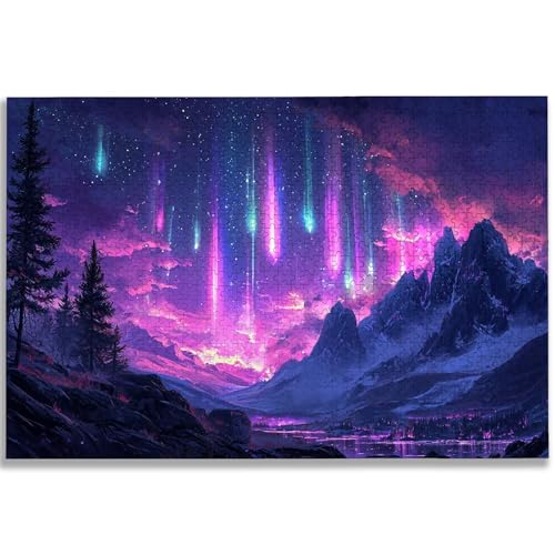 風景 ジグソーパズル 3000ピース 大人向け ファンタジー ジグソーパズル 木製 Puzzle 122x80 cm 美しい梱包箱付き 大人向け 難しい 挑戦 Puzzle ホームデコレーションに最適、女性へのギフト、男性へのギフト、-1139