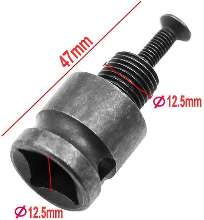 3x1/2'' Drill Chuck Adaptor for Impact Wrench Conversion Tools with Screw| Drill Bit/Bits Set | HSS (High-Speed Steel)