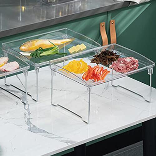 Image of Enakshi Bathroom Countertop Organizer Foldable Rack Clear for Pantry Bedroom Office|Business & Industrial | Office | Office Supplies | Desk Accessories | Desk & Drawer Organizers