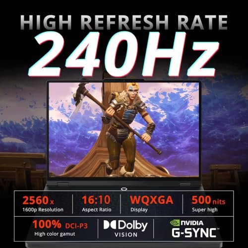 Image of Lenovo Legion Pro 5 16 inch 240Hz WQXGA Gaming Laptop, AMD Ryzen 9 8945HX, NVIDIA GeForce RTX 5060 8GB GDDR7, 64GB RAM, 5TB Storage(4TB SSD+1TB Docking Station), RGB Backlit Keyboard, Win 11 Pro, Black