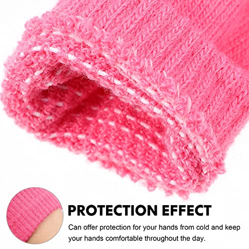 BESPORTBLE Kids Full Finger Gloves 24 Pairs Knitted Acrylic Winter Gloves Warm Thermal for Children Colors Comfortable Fit3