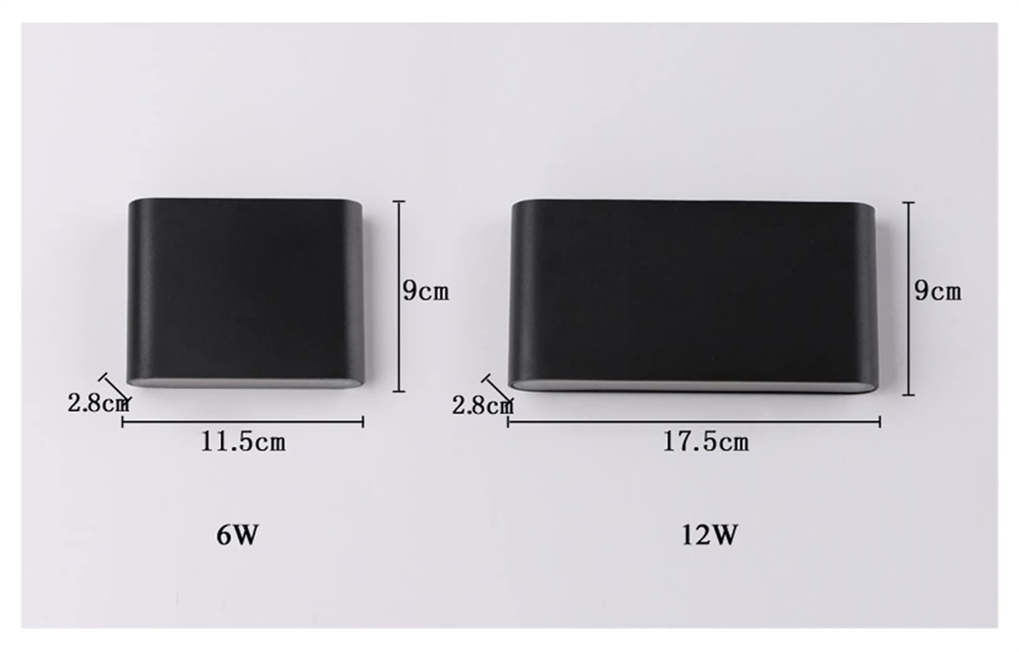 Kinkiet, 6W/12W LED zewnętrzne kinkiety IP65 wodoodporna lampa ścienna wewnętrzna LED oświetlenie schodowe AC85 AC265V oświetlenie korytarzowe lampki nocne, kinkiet