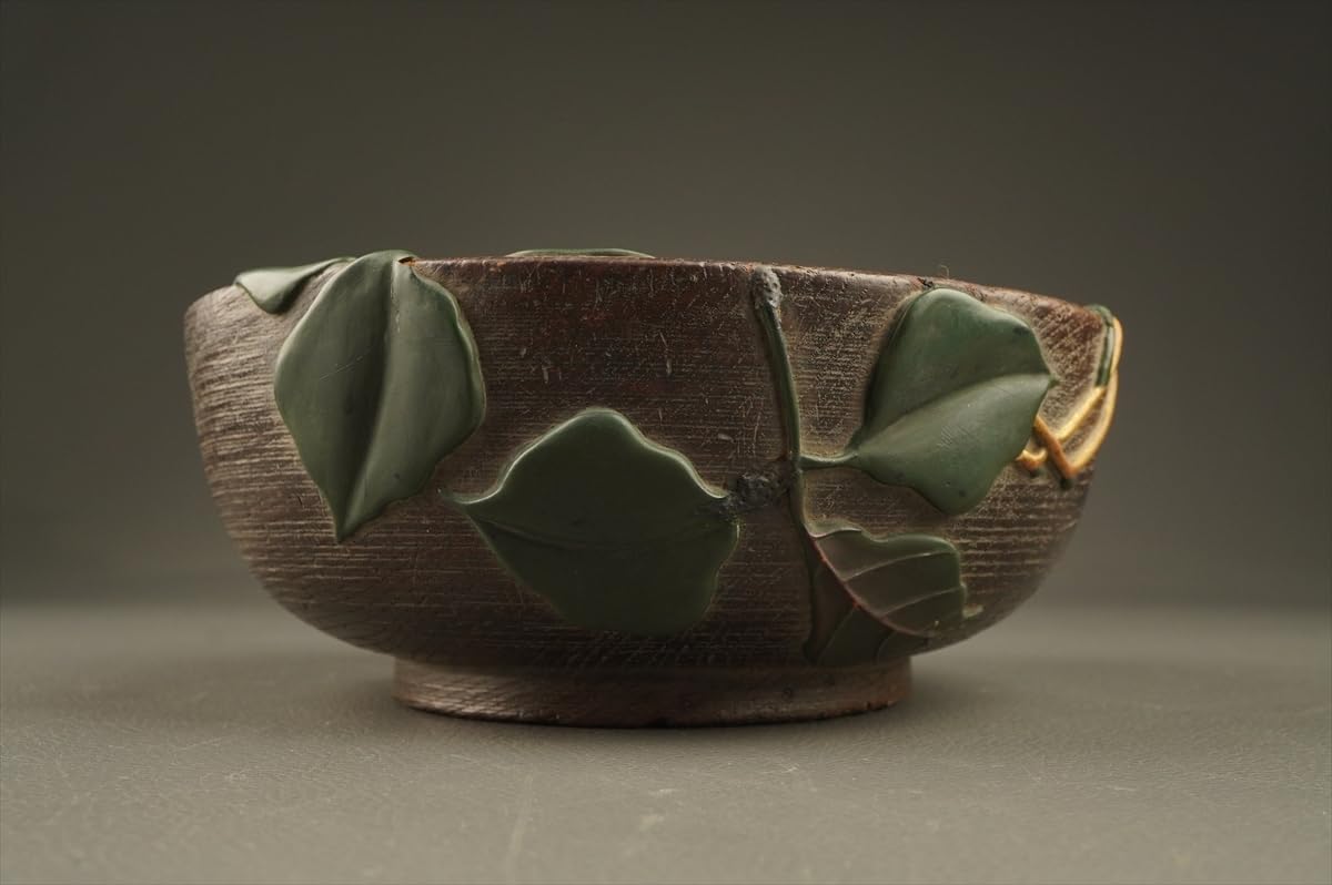 茶道具名品期間限定特価高盛絵戾梅画棗(無形文化財五代金城一国