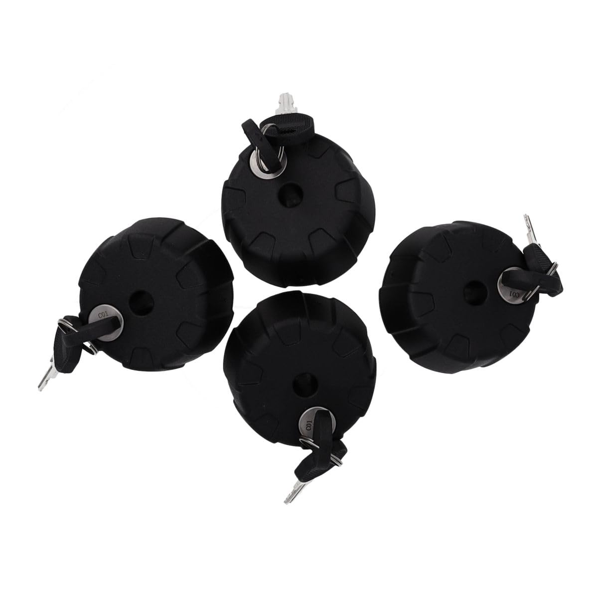 Peruzzo 365/4 - Pomello antifurto con chiave per portabici, 1 unit