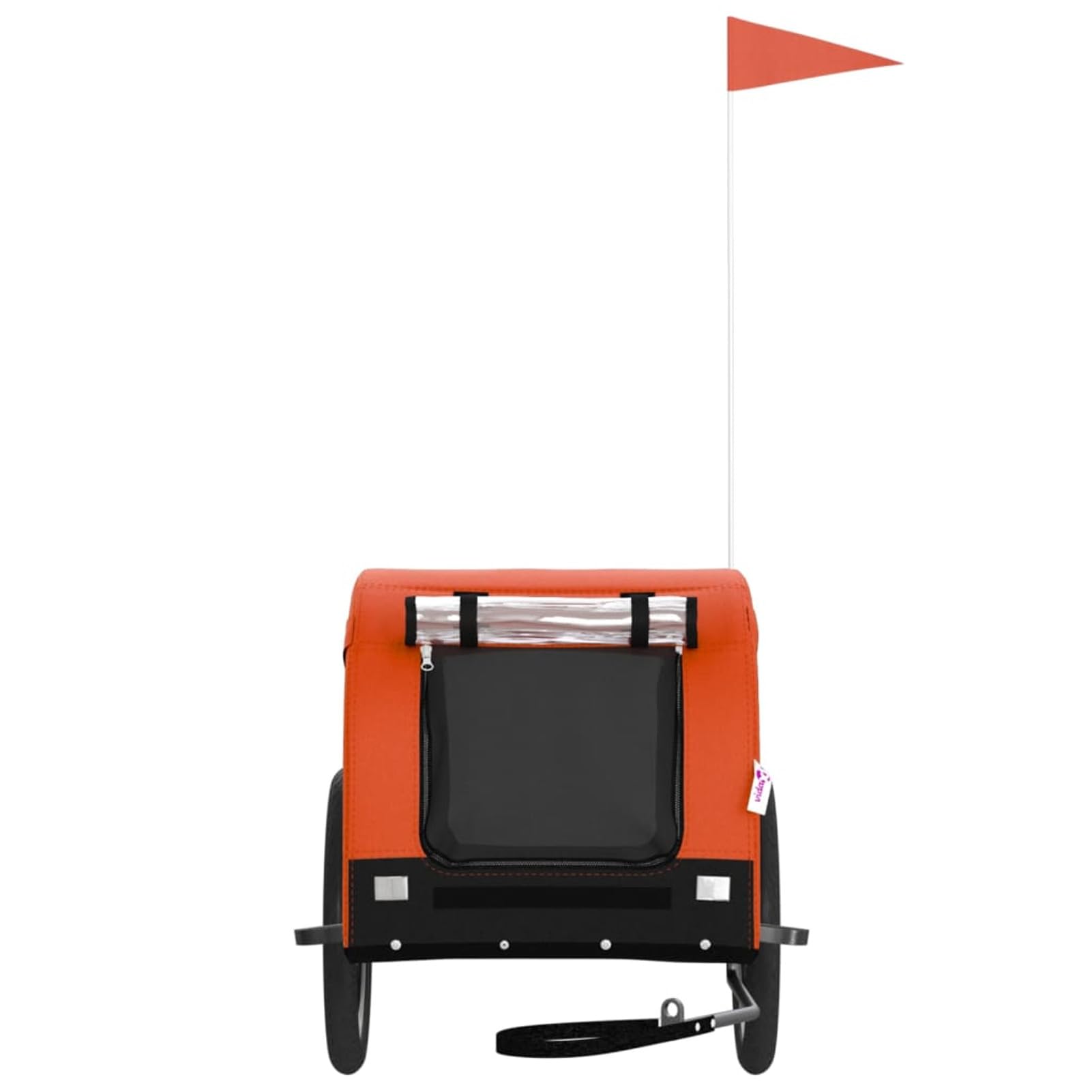 Remolque Bicicleta para Perros Hierro Tela Oxford Naranja Negro Carro para Bicicleta