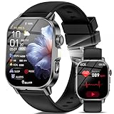 2026 Nuovo Smartwatch Uomo Donna ECG&Pressione Sanguigna/HRV/Sonno/Acido Urico/Temperatura/Cardiofrequenzimetro/BMI/Emozioni/Fatica, 2,0"Orologio Salutare con Torcia LED/Funzione Telefono/Pulsante SOS