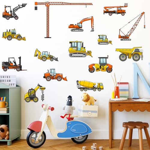 Vinilos Decorativos Vehículos de Construcción para Pared miniatura 2
