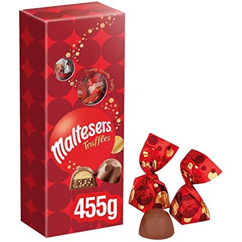 Maltesers Truffles Chocolate Box, Christmas Gifts, Chocolate Gift, Christmas Stocking Fillers, Large Gift Box, 455g Cover