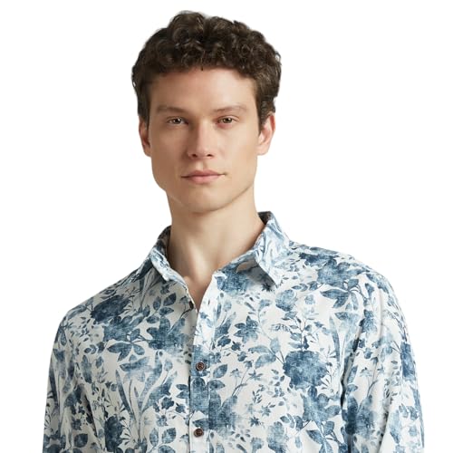Image of Pepe Jeans Men's Casual Shirt | Trendy Printed Shirt for Men| Regular Fit | Full Sleeve | Available in Plus Size, Cotton