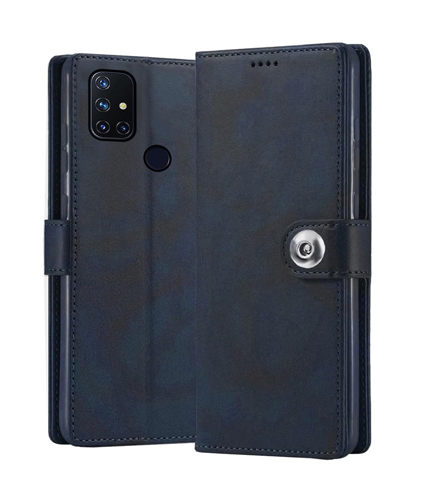 ClickAway Flip Cover for OnePlus Nord N10 5G Mobile Phone | Premium Leather Finish | Foldable Stand Case | Wallet Card Slots (Please Check Your Phone Model Before Buying) | Blue (B0CHX7369G) Amazon Price History, Amazon Price Tracker