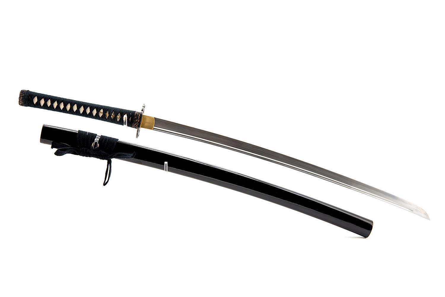 The Last Samurai Sword Katana Battal Ready, Fully Functional and Hand Forged, 1045 Carbon Steel Blade Engraved with The Last Samurai Sword Quote, Clay Tempered, Full Tang, Sharp