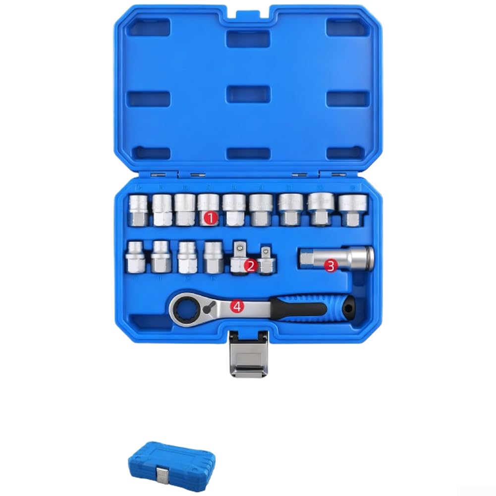 Set Chiavi a per bussola Passante 29 Cr-V Auto Set Chiavi a per(28-piece Set)