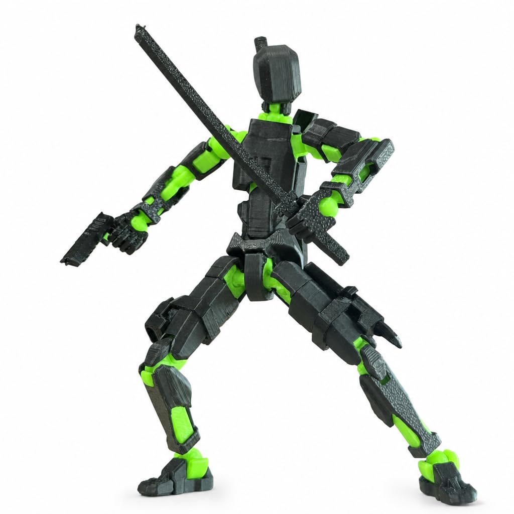 Prototype-01 Dummy13 Action Figure, Poseable 3D Printed Robot