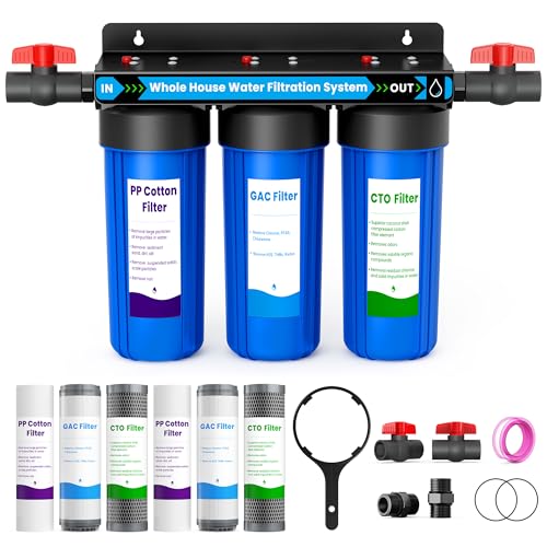 Whole House Water Filter System, 3 Stage Whole Home Water