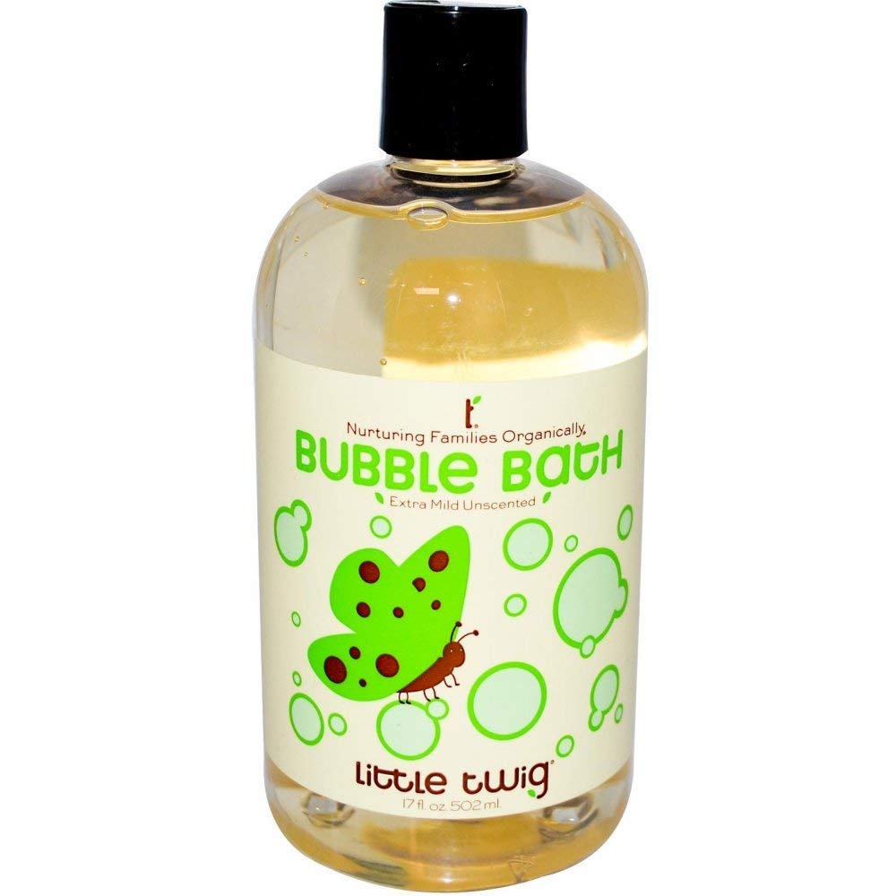 Little Twig Bubble Bath, Baby Bath Essential with Natural Plant Derived Formula, Vegan, Paraben-Free, Fragrance-Free, 17 fl. oz.