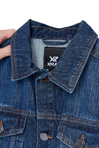 Image of X RAY Boys & Kids Denim Jean Jacket, 100% Cotton & Cotton Flex Washed Fall Outerwear Trucker Casual Jacket for Boys