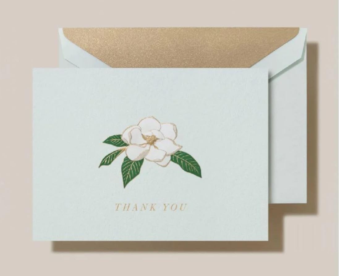 Amazon.com : Limited Papers Crane & Co. Engraved Magnolia Thank
