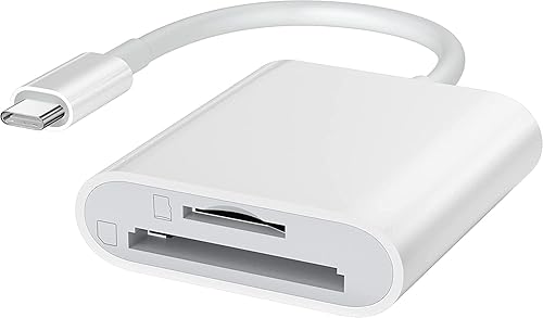 Miniatura 9 de Lector de tarjetas SD USB C, lector de tarjetas USB C a SD para iPhone15 y superior, lector de tarjetas de memoria USB-C USB C a adaptador de