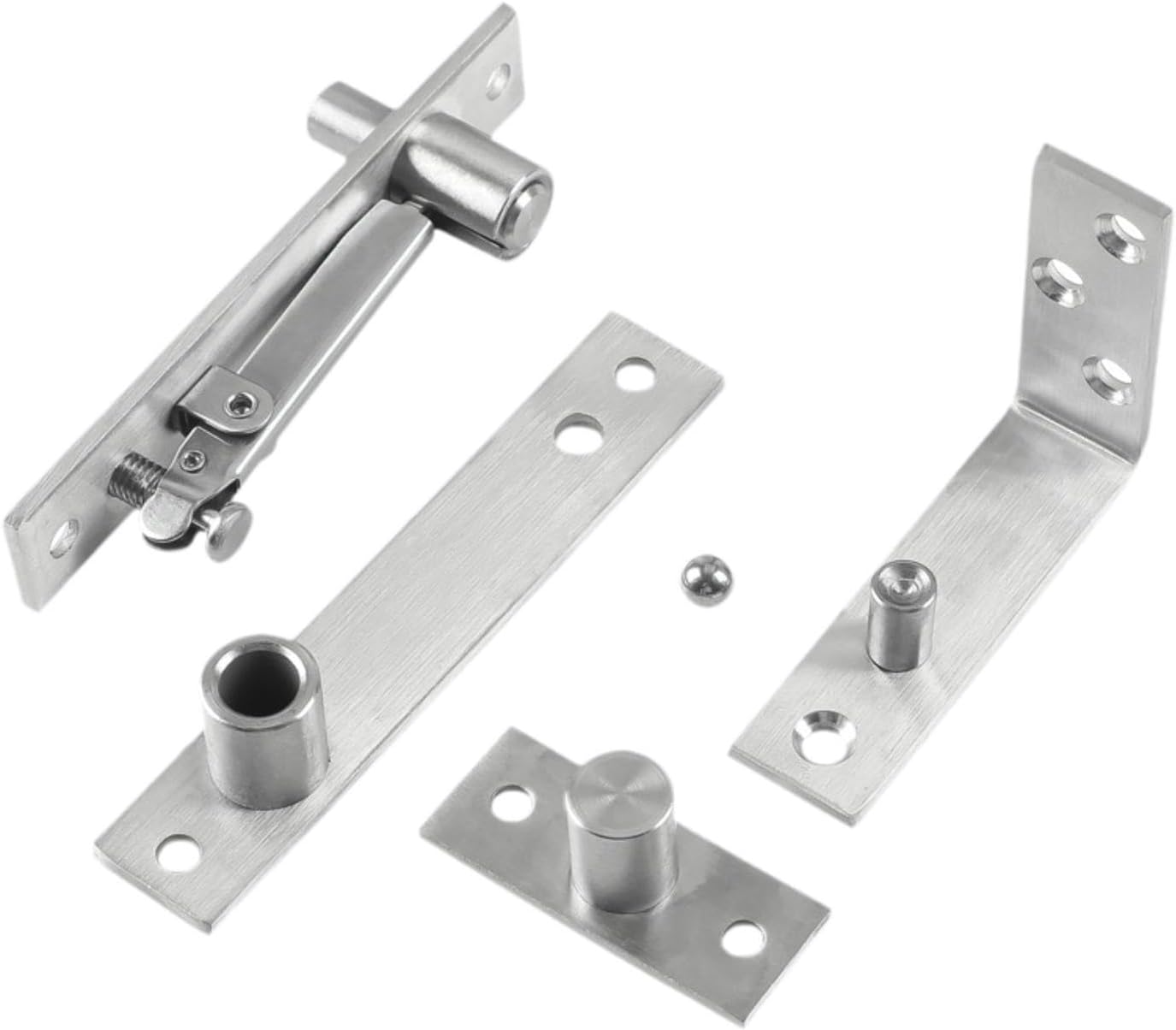 Door Pivots Hinge Indoor Utility Sturdy Rotation Hardware for Bookcase Household Cabinets Door Pivot Hinges/18(90 Degree Rotation)