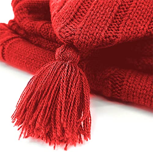 Image of XMWEALTHY Newborn Baby Wrap Swaddle Blanket Knit Wrap Blanket Bag Receiving Blankets Stroller Wrap for Baby Red 0-6 Month