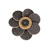 50 Pcs 2Inch Brown Quick Change Surface Prep Conditioning Discs, for Metal Surface Treatment, Cleaning, Polishing, and Deburring