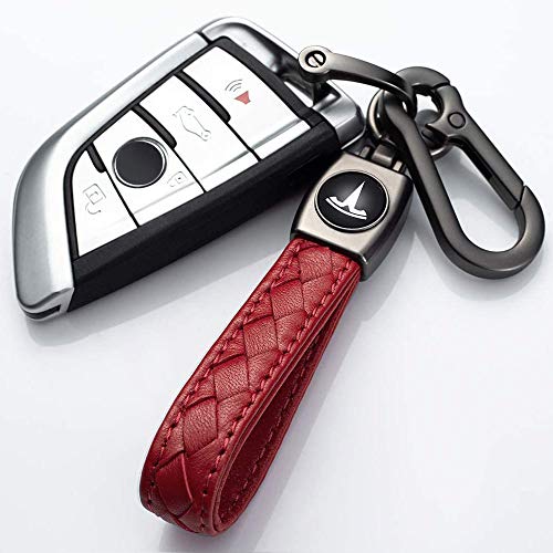 Wasben Genuine Leather Car Logo Keychain Suit For Tesla Model 3, Model X,Model S Series #TOP1